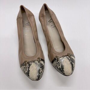 AGL Attilio Giusti Leombruni Leather Nude Pump Heel